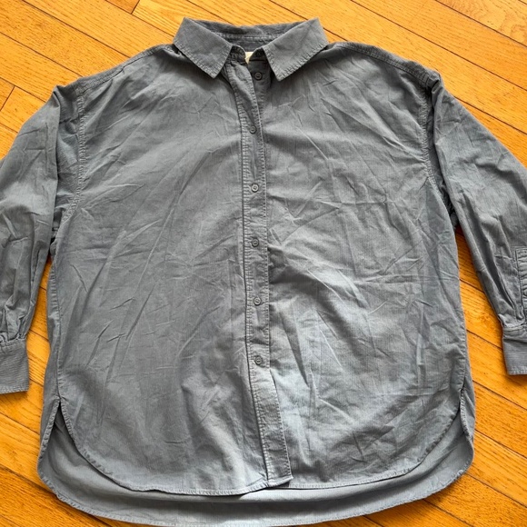 Oversized Corduroy Botton Down - Picture 1 of 10